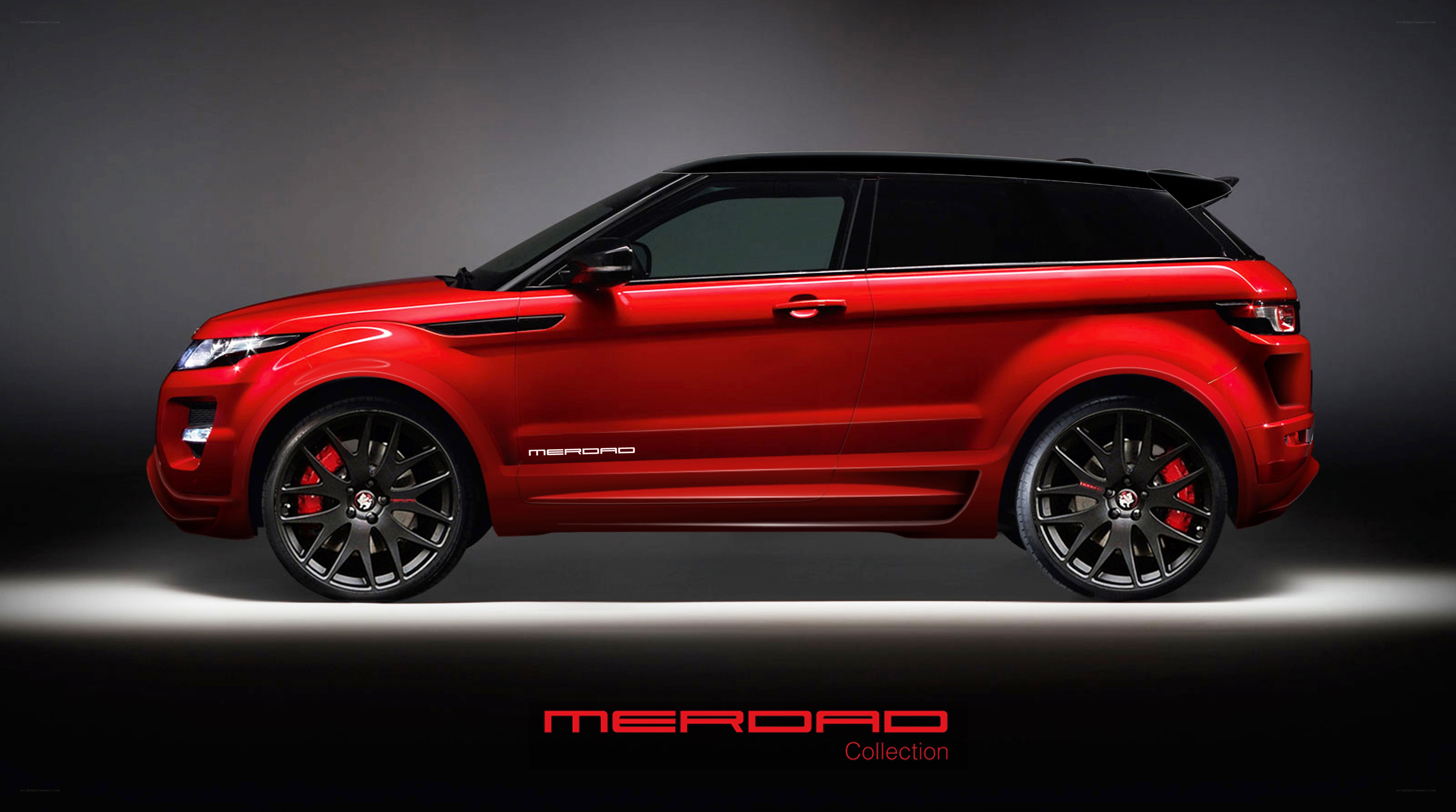 Red Range Rover Evoque