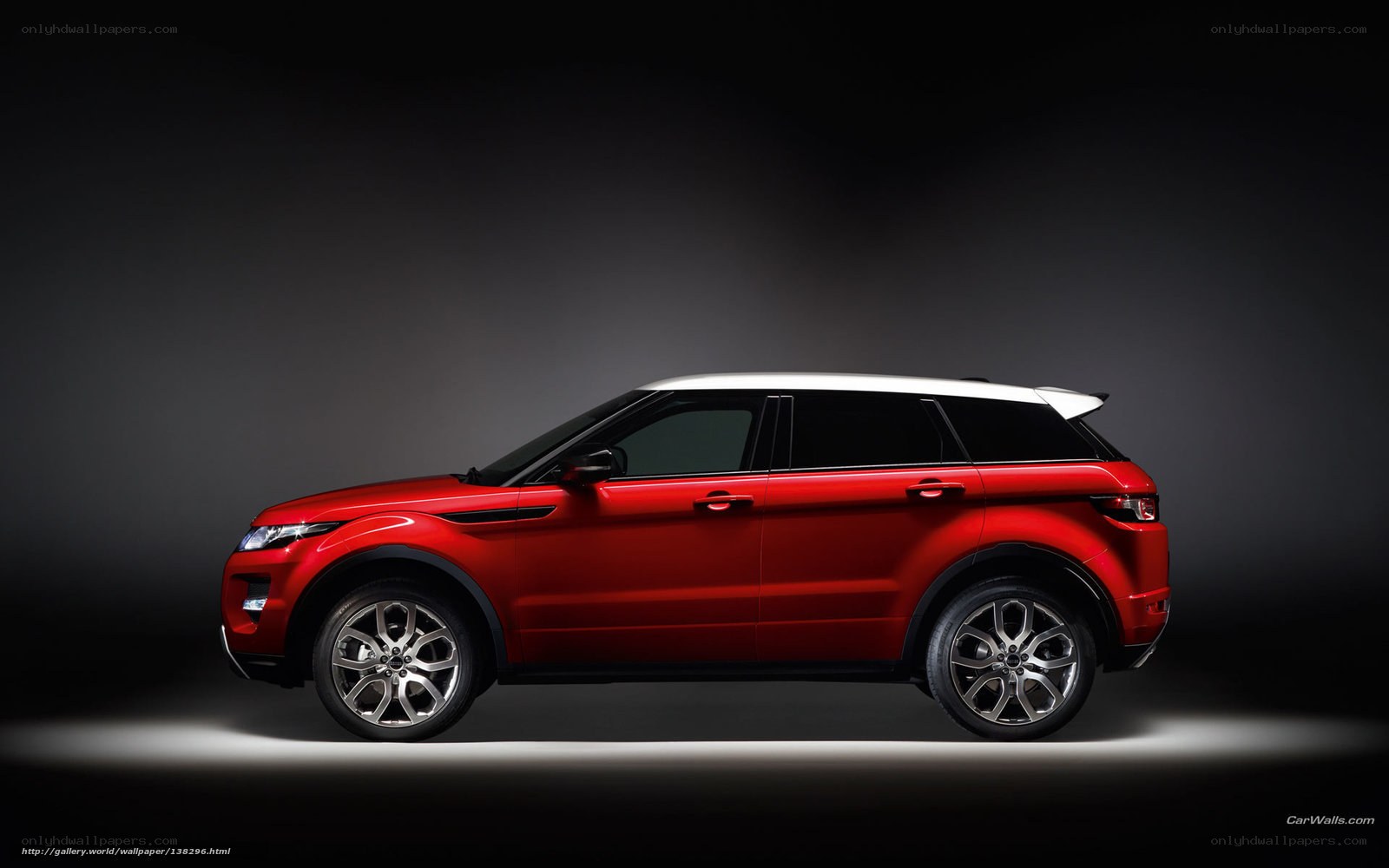Red Range Rover Evoque
