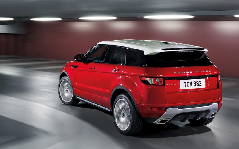 Red Range Rover Evoque — Dramatic, Photograph, Car, License Plate