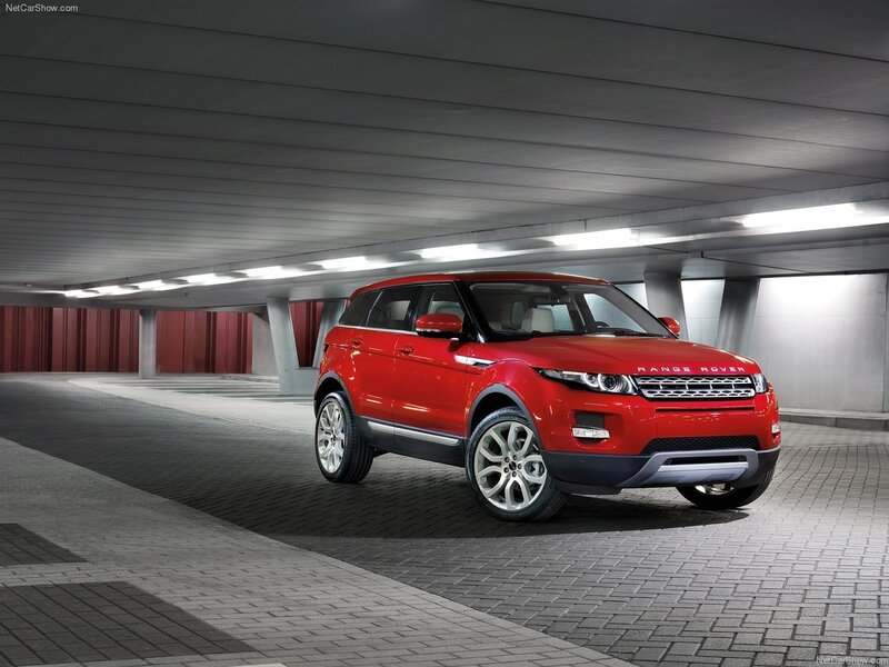 Red Range Rover Evoque — Dramatic, Photograph