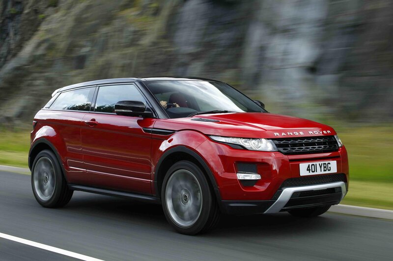 Red Range Rover Evoque — Dynamic, Photograph, Car, Road