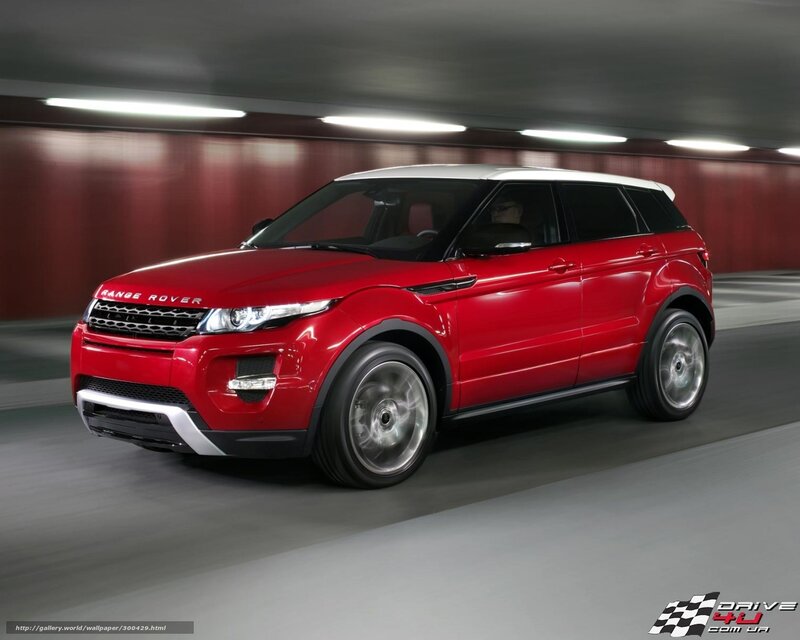 Red Range Rover Evoque — Dynamic, Photograph, Car