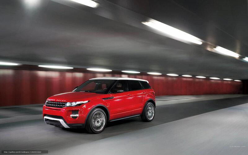 Red Range Rover Evoque — Dynamic, Photograph