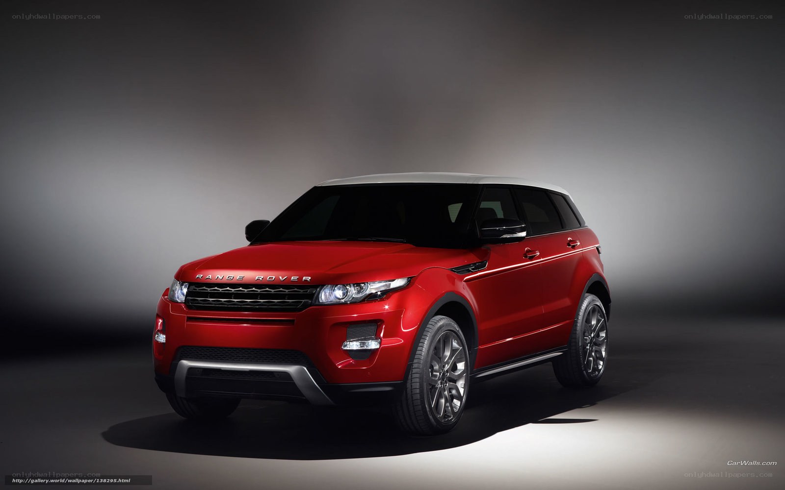 Red Range Rover Evoque
