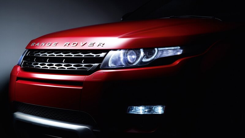 Red Range Rover Front