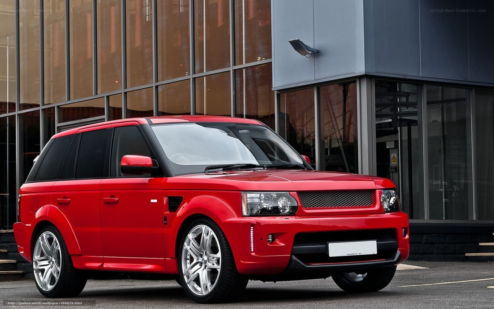 Red Range Rover Sport
