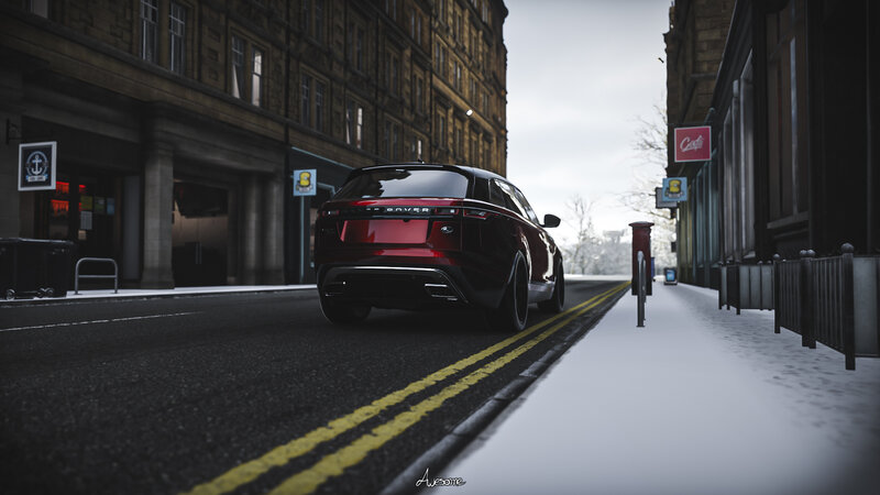 Red Range Rover Suv — Black