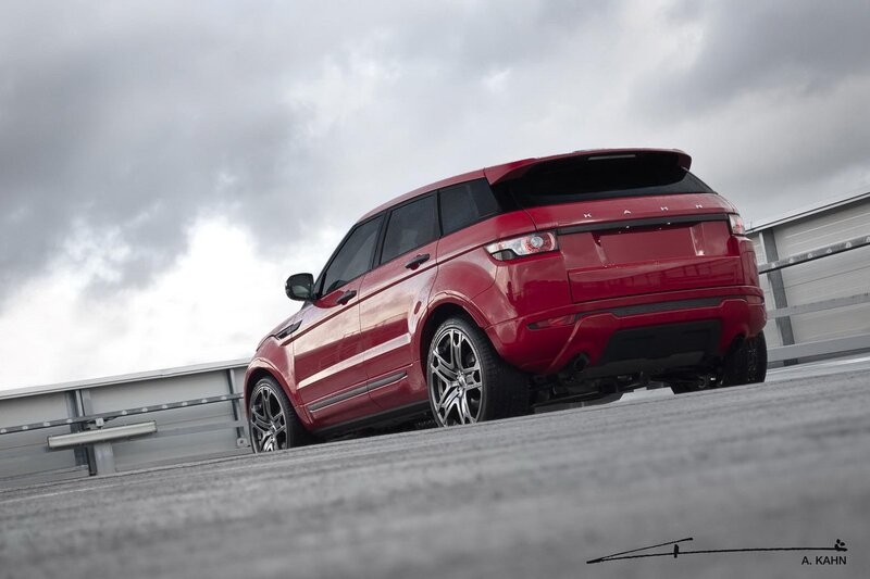 Red Range Rover Suv — Dramatic, Photograph, Car, Sky