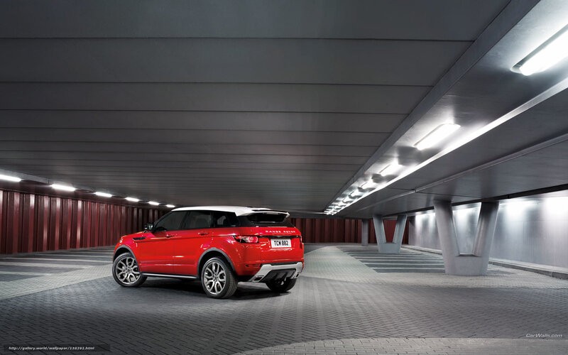 Red Range Rover Suv — Dramatic, Photograph, Car, Tunnel