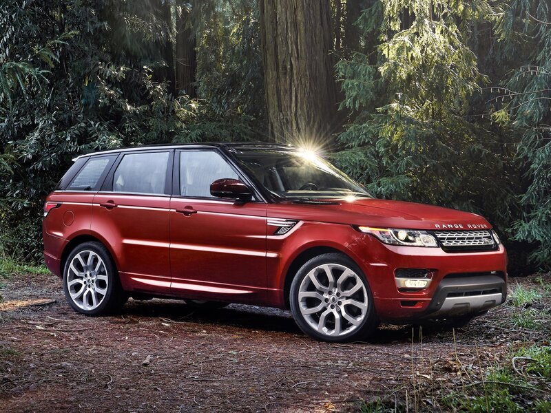 Red Range Rover Suv — Serene, Afternoon, Photograph