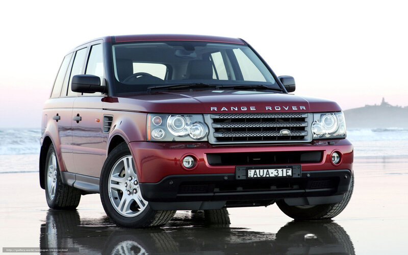 Red Range Rover Suv — Serene, Sunset