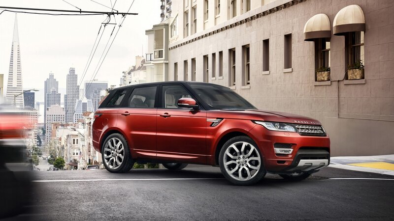 Red Range Rover Suv — Urban
