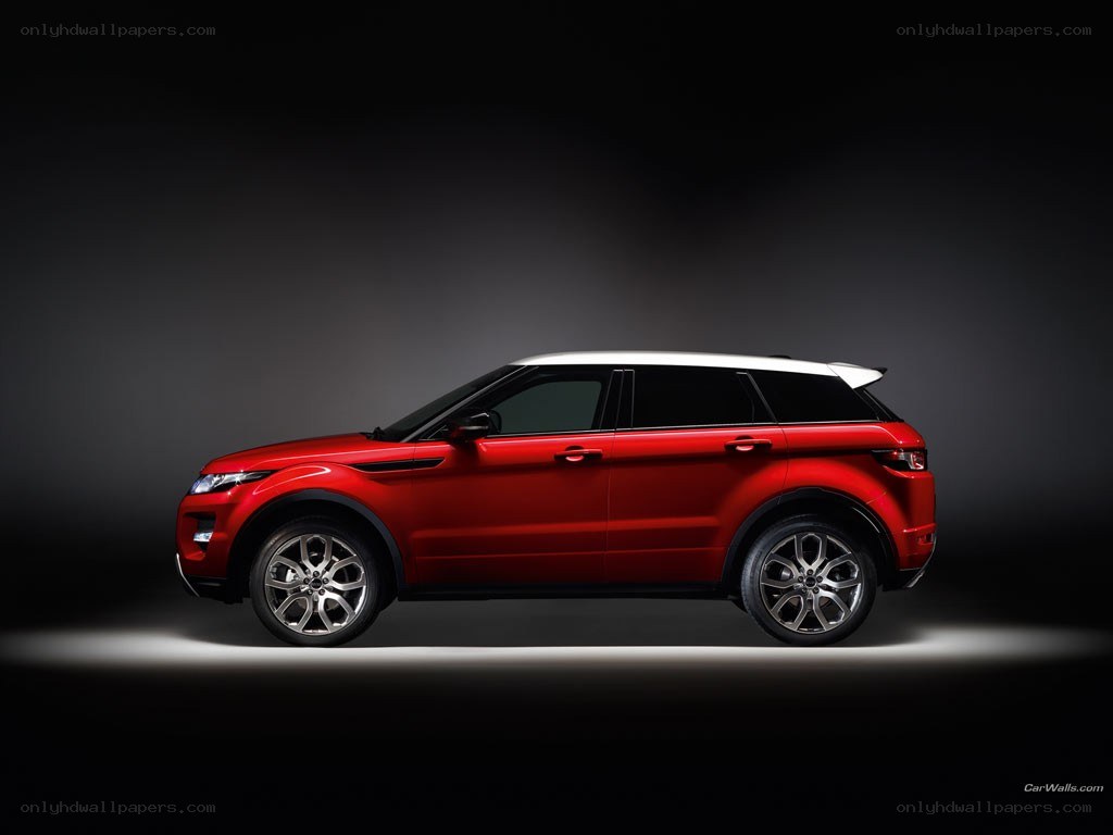 red range rover suv