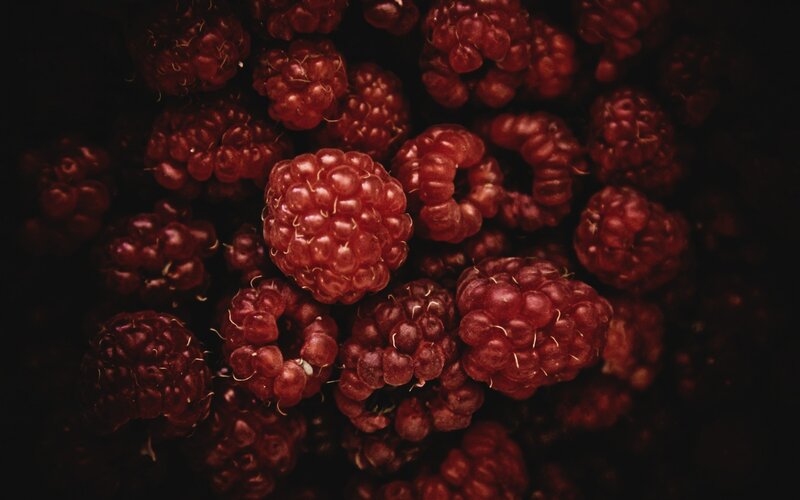 Red Raspberries — Dark