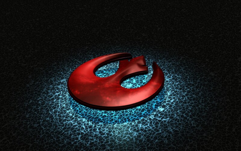 Red Rebel Symbol — Dramatic