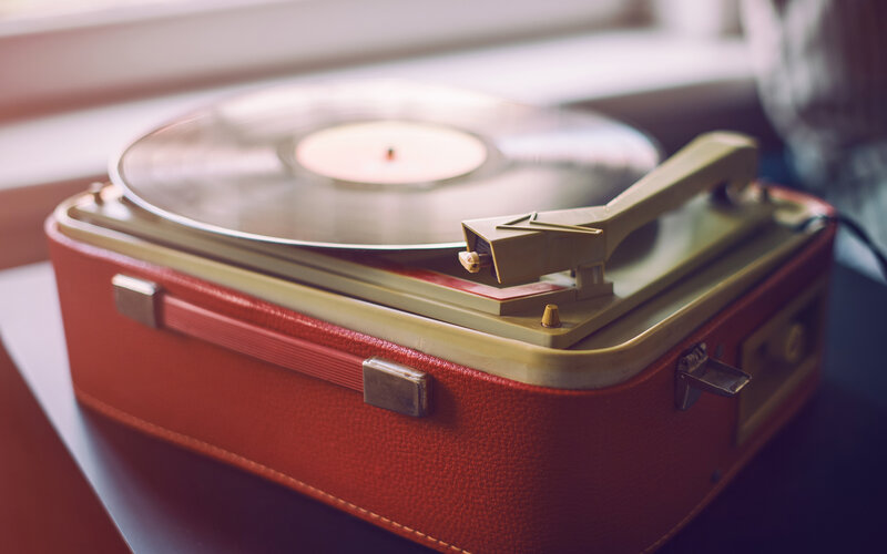 Red Record Player