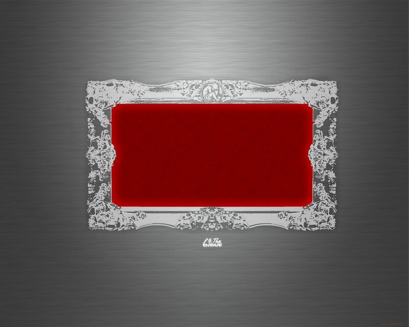 Red Rectangle in Frame — Gray