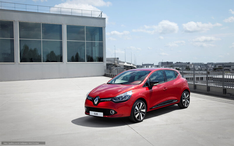 Red Renault Clio Car — Neutral