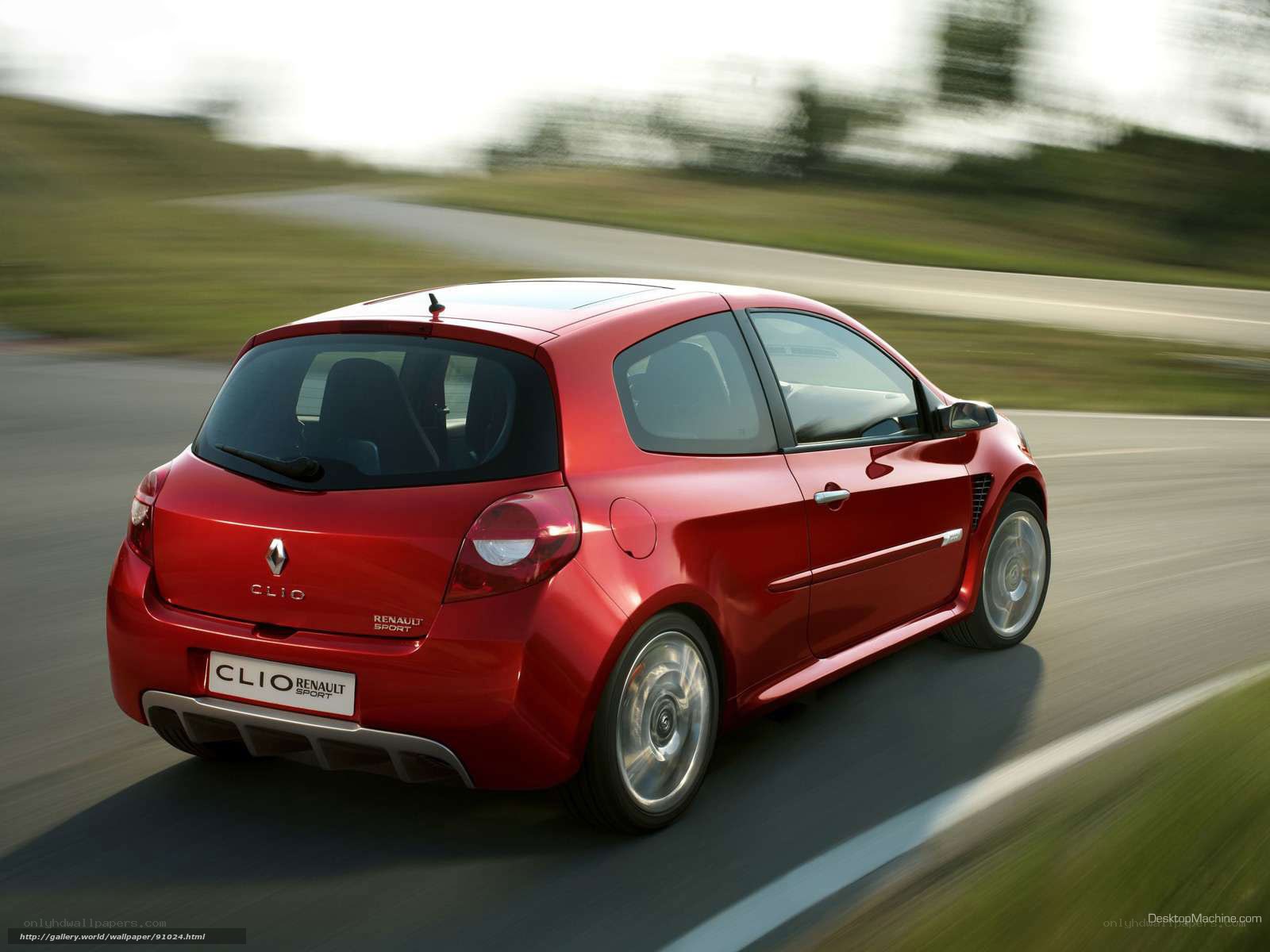 Red Renault Clio Sport in motion