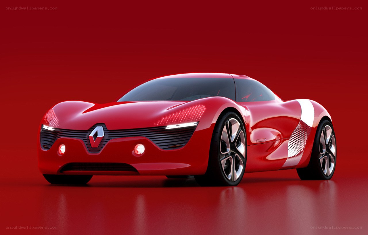 Red Renault concept car