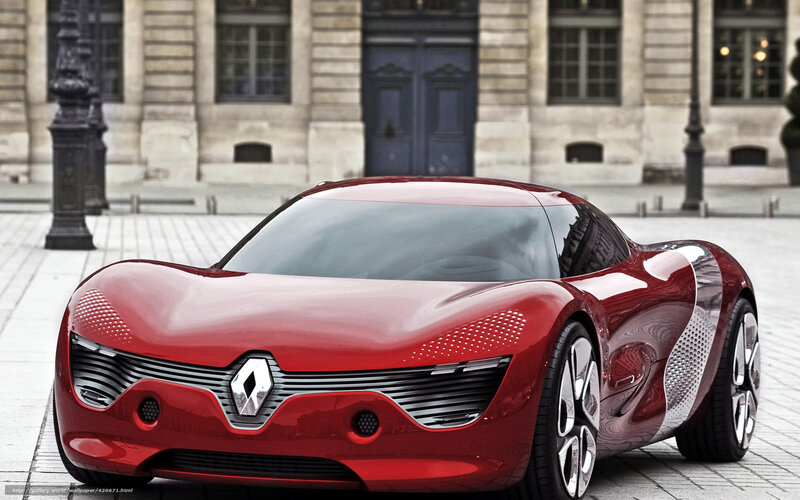 Red Renault concept car