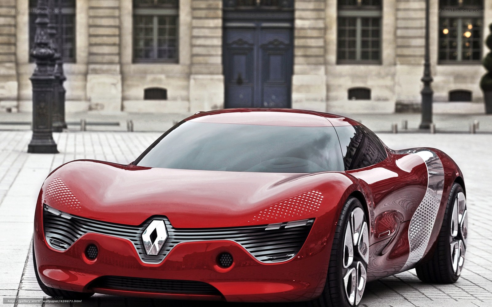 Red Renault concept car