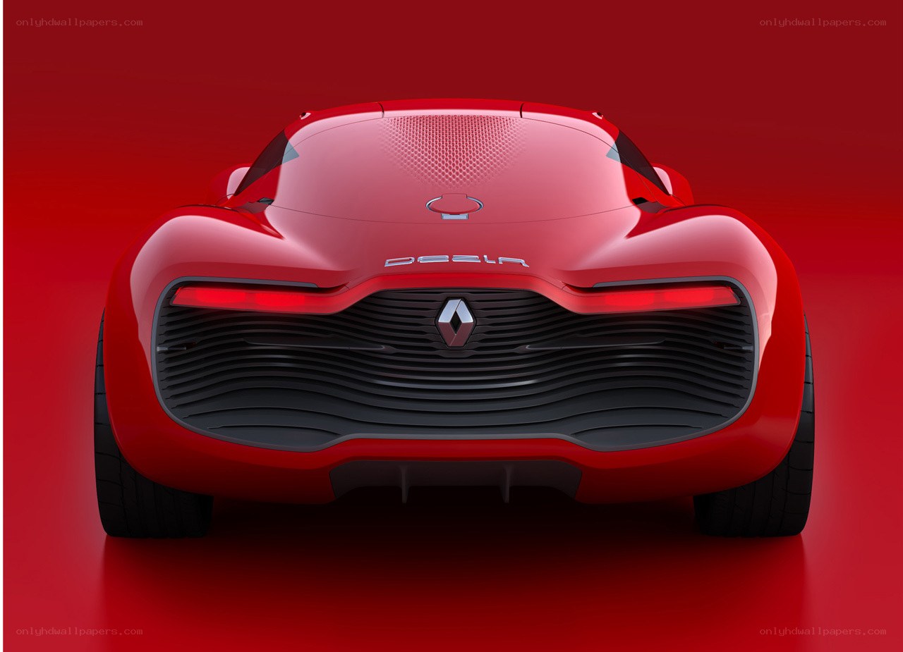 Red Renault DeZir concept car