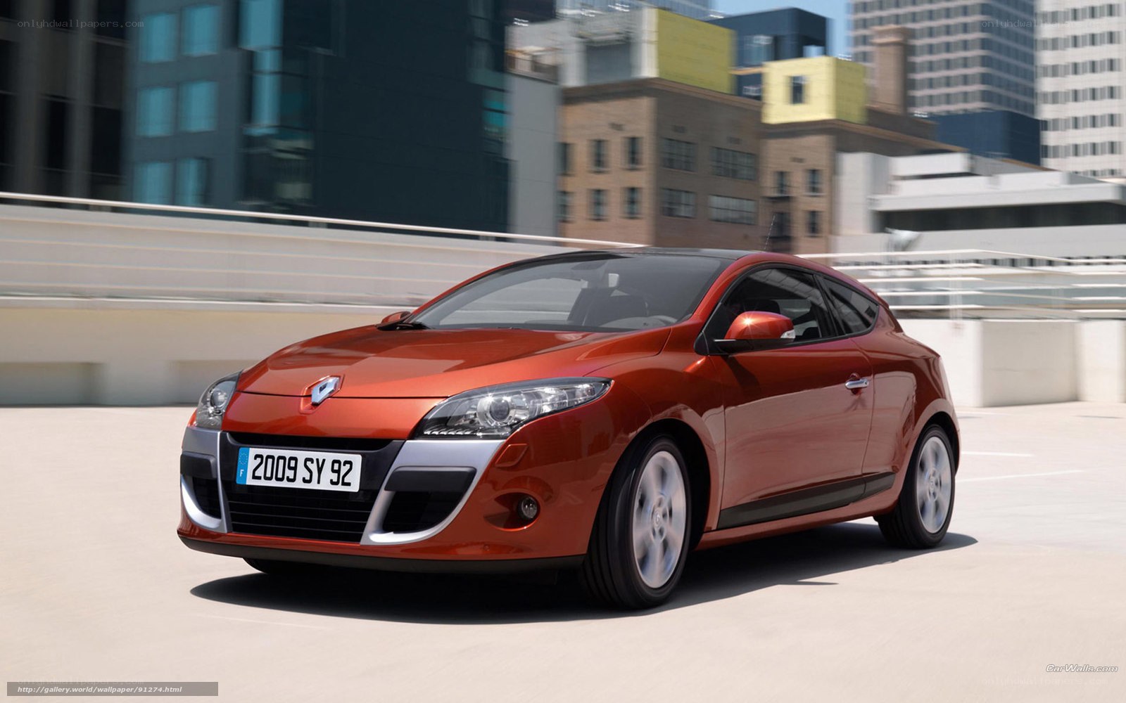 Red Renault Megane Coupe