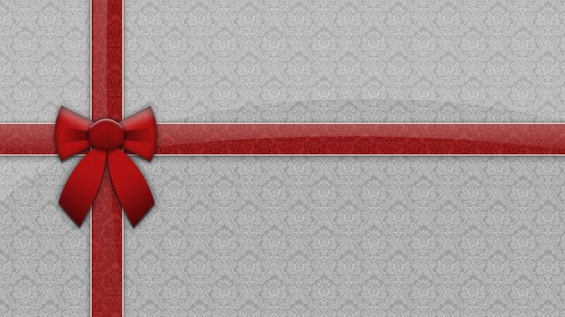 red ribbon gift background