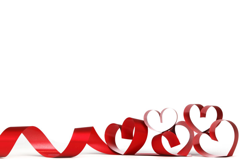 Red Ribbon Hearts — Clean, Photograph