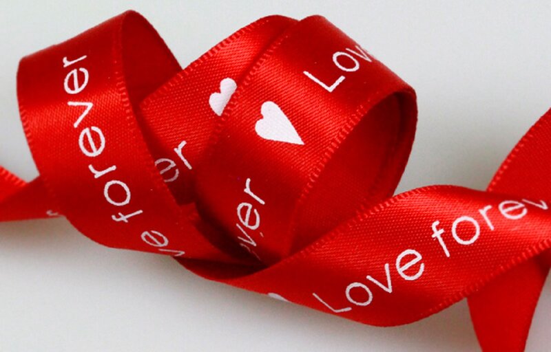 Red Ribbon with Text