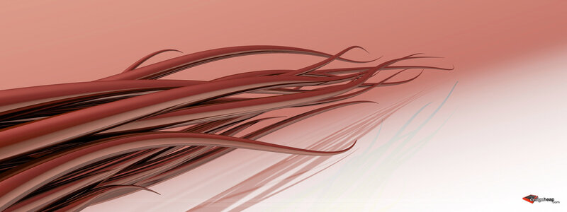 Red Ribbons in Motion