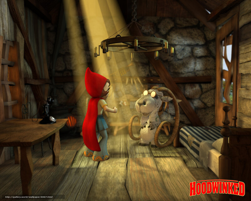 Red Riding Hood and a goat