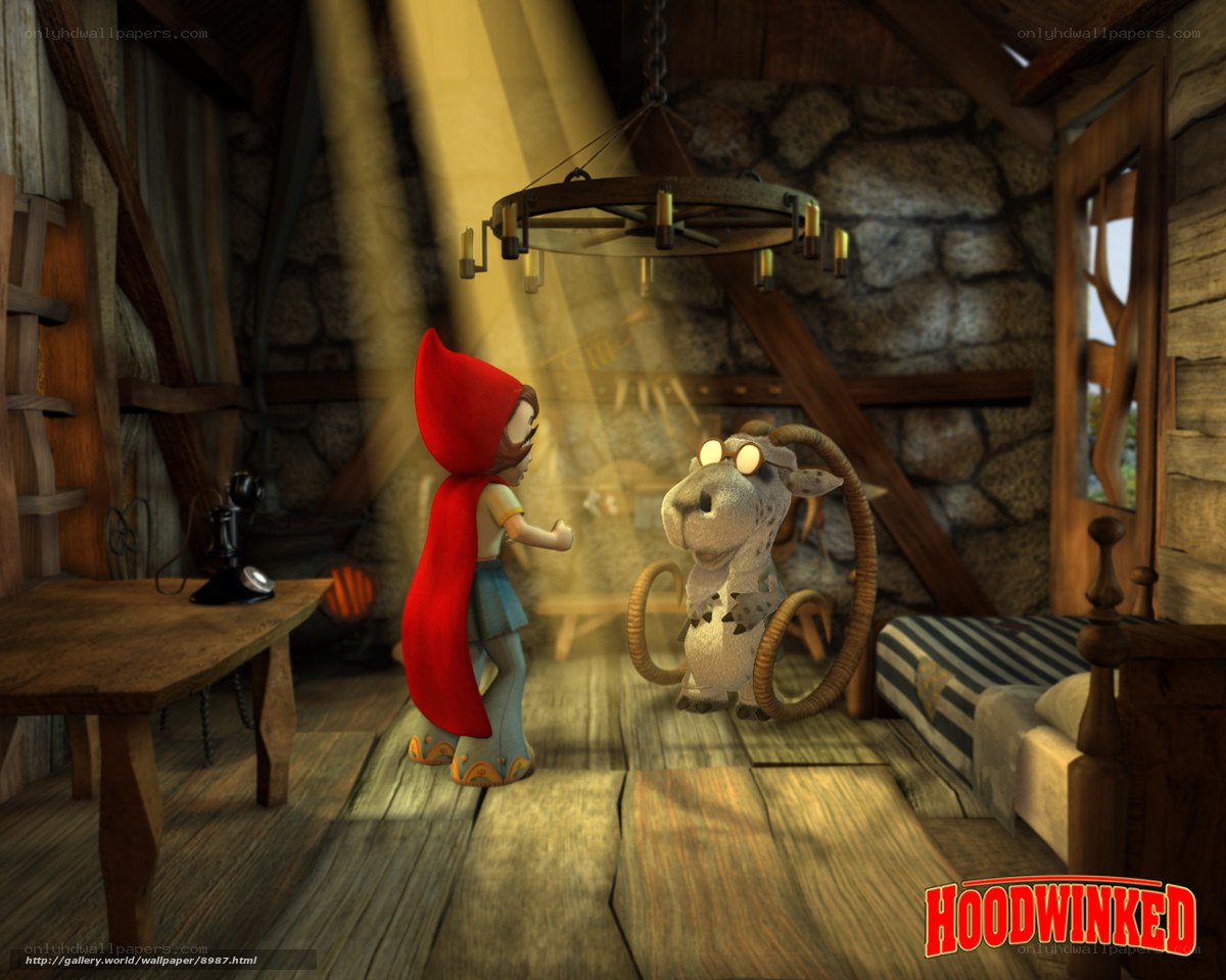Red Riding Hood and a goat