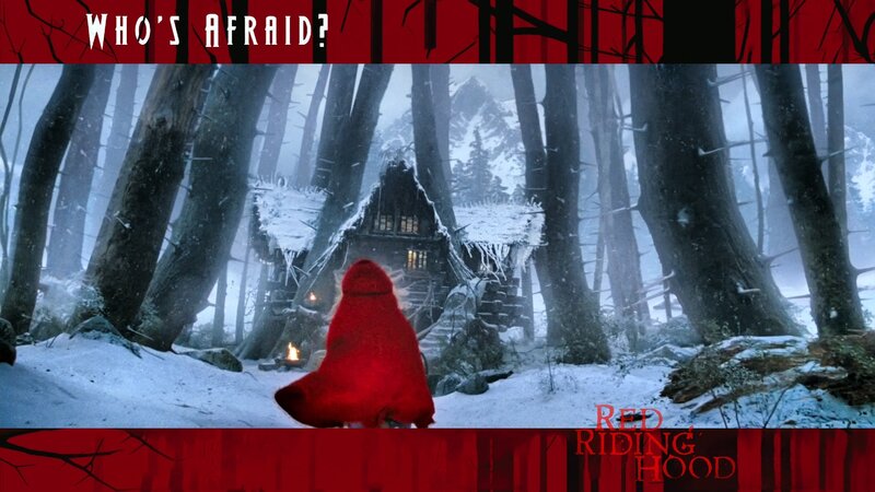 Red Riding Hood in Forest — Dramatic