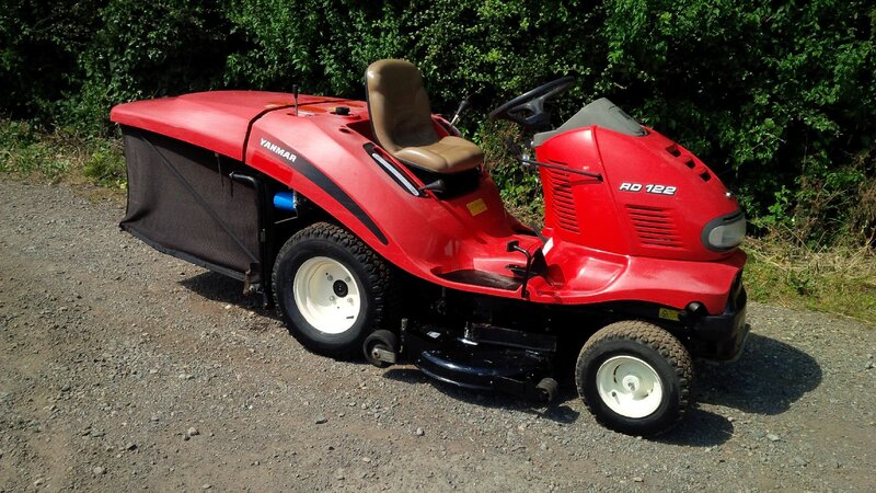 Red Riding Lawnmower