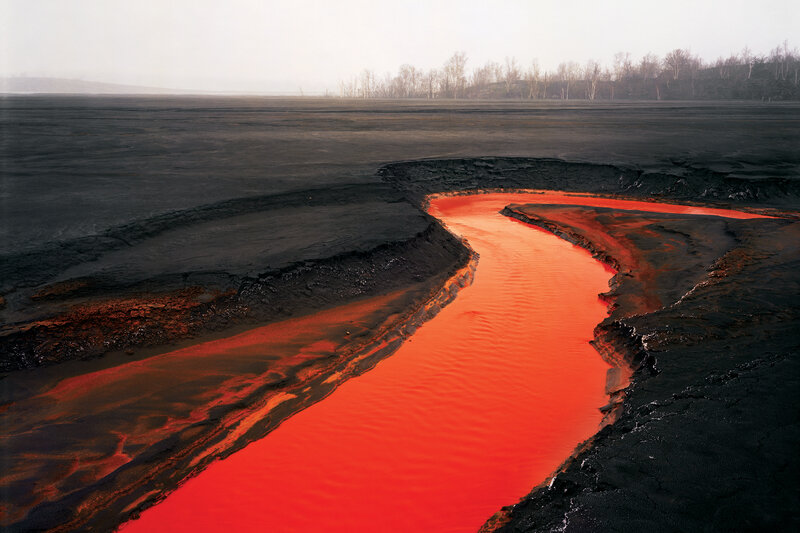 Red River in Black Landscape