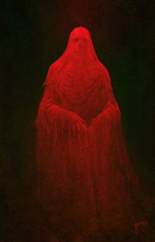 Red-robed Skeleton Figure