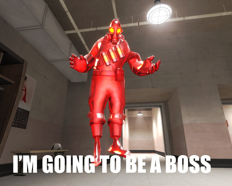 red robot boss character