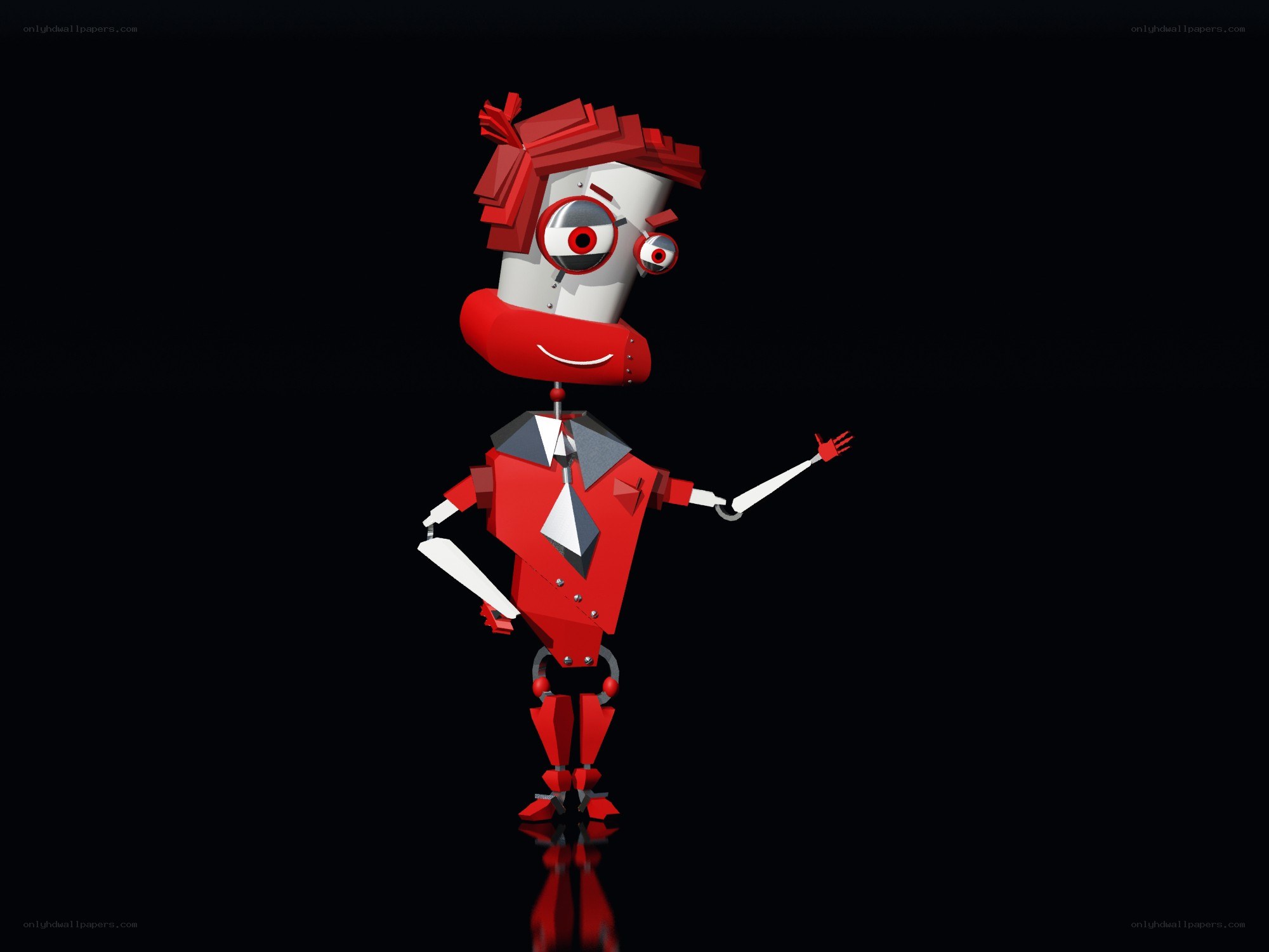 red robot character