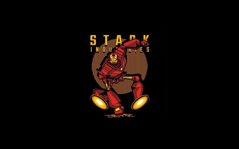 Red Robot Character — Black, Dynamic