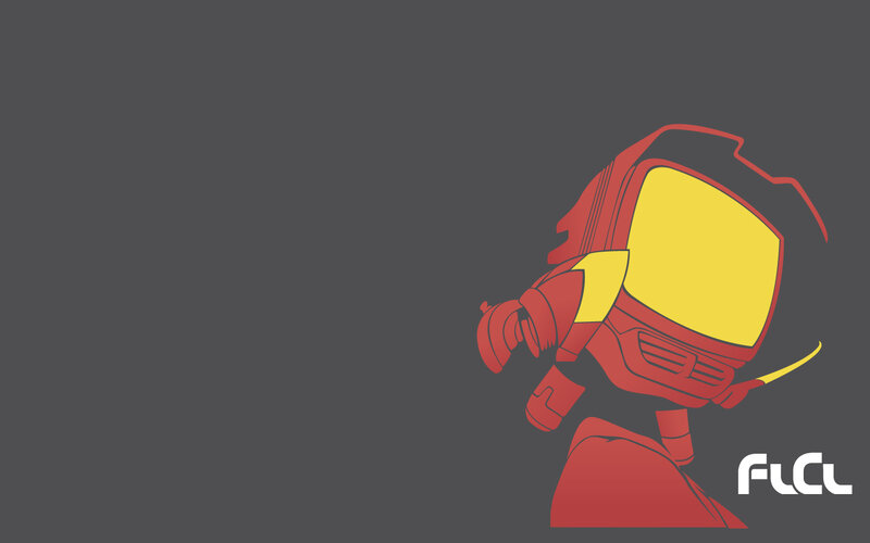 Red Robot Character — Gray