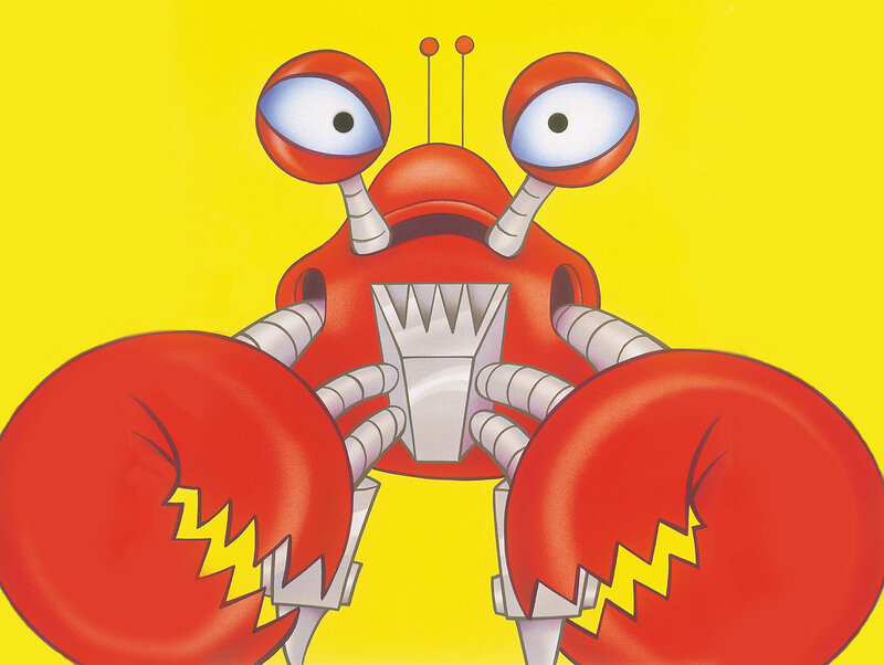 red robot crab character
