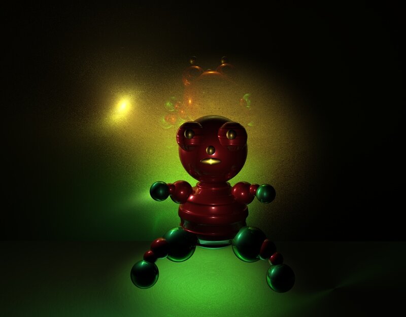Red Robot Figure