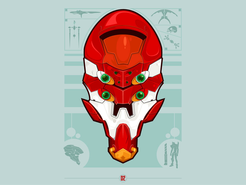 Red Robot Head — Mechanical