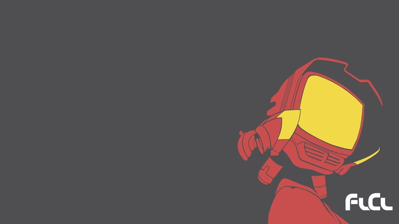 Red Robot Helmet — Gray