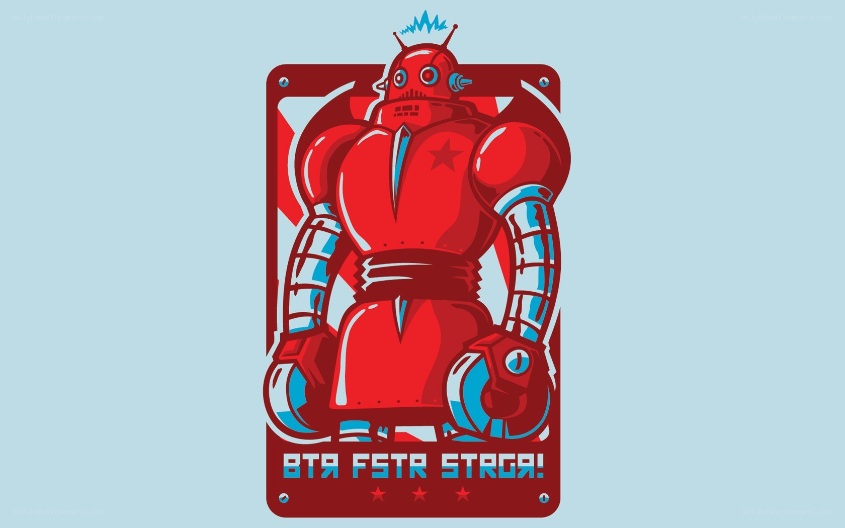 Red robot illustration