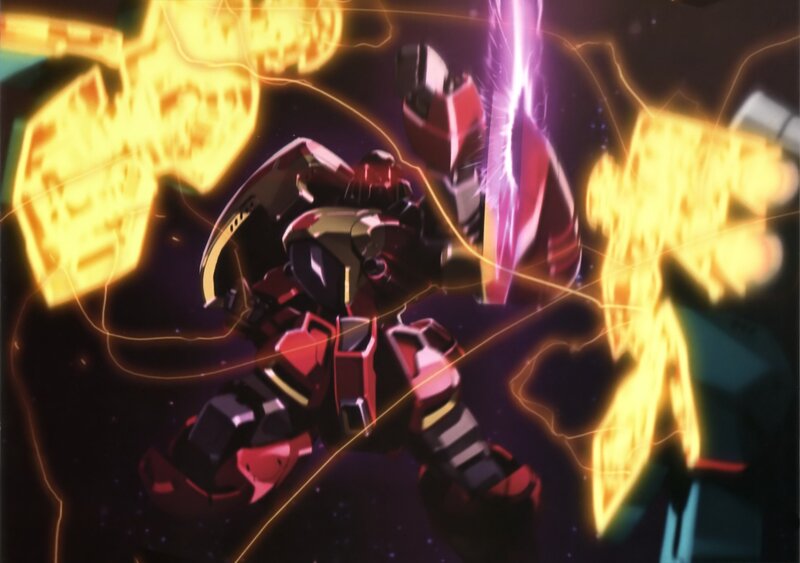 Red Robot in Space — Dramatic, Night