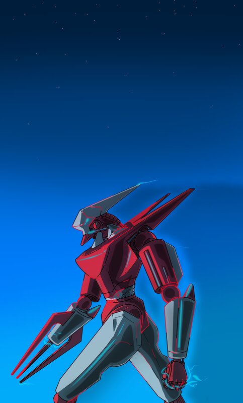 Red Robot Standing