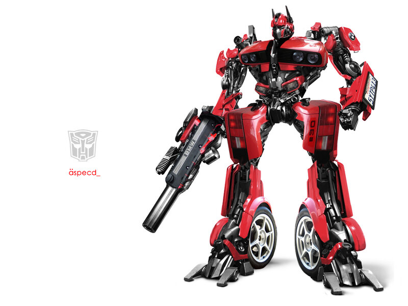 Red Robot Transformer — Dramatic